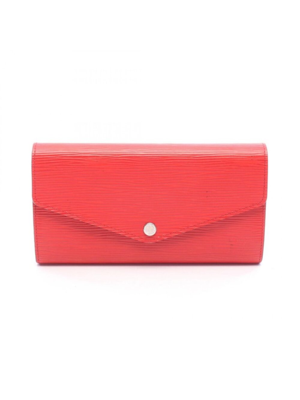 Louis Vuitton Bifold Wallet Portefeuille Sarah Coquelicot Leather
